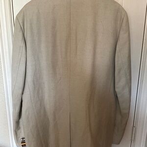 Perry Ellis natural linen blazer Size 44 Regular NWT